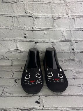 BOBS Skechers Cattitude Black Cat Slip-On Women's Shoes